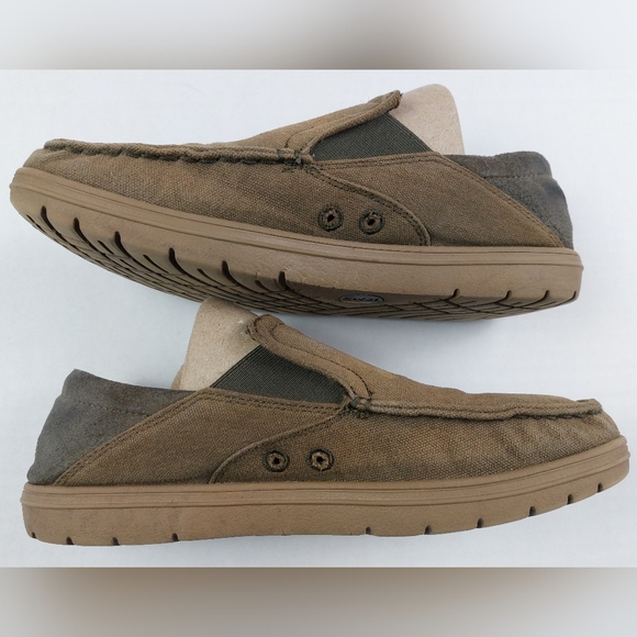 Lems Drifter Barefoot Slip On Unisex Shoes Mens 7.5 Womens 9 Brown Kelp Canvas - Picture 5 of 10